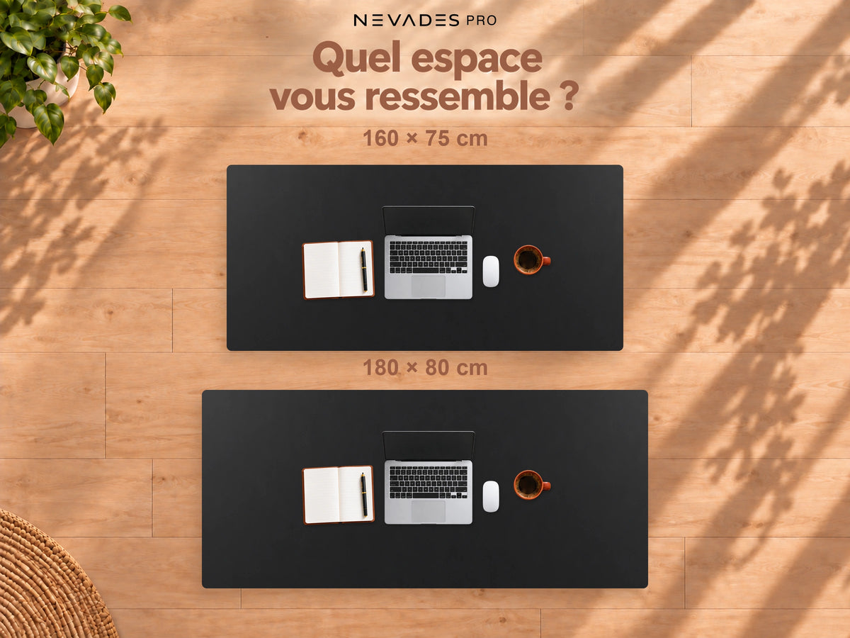 Nevades Pro Performance – Quel espace vous ressemble ? (plateau noir, piètement noir)