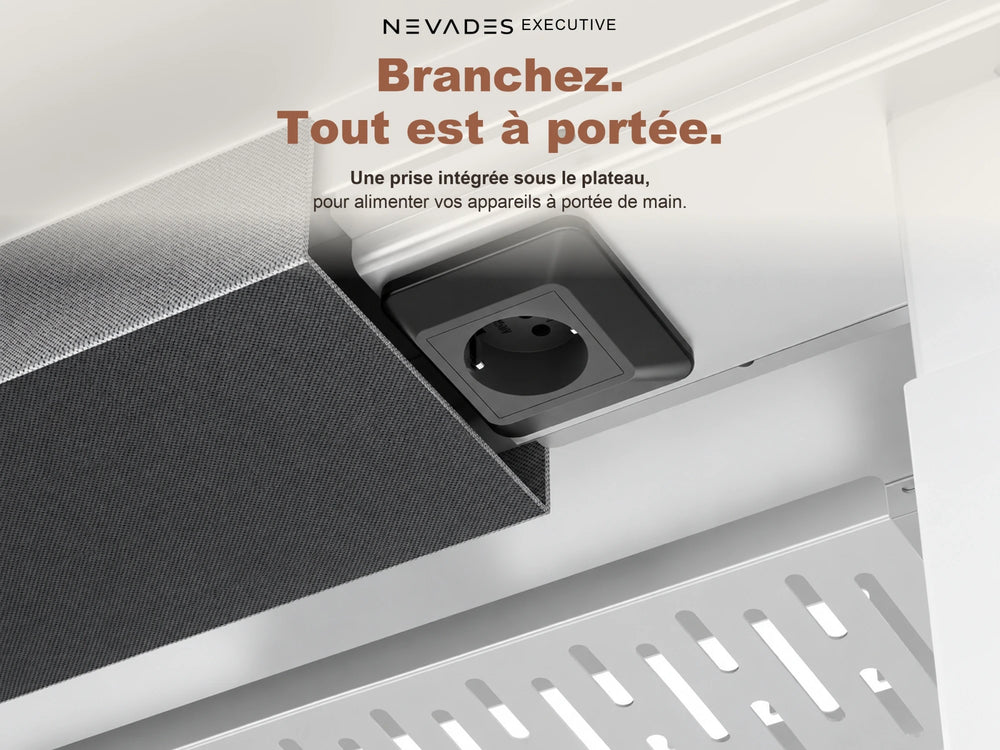 Nevades Executive Intégrale – Prise intégrée sous le plateau
